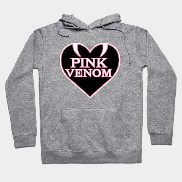 Pink Venom Black Hoodie by skeletonvenus